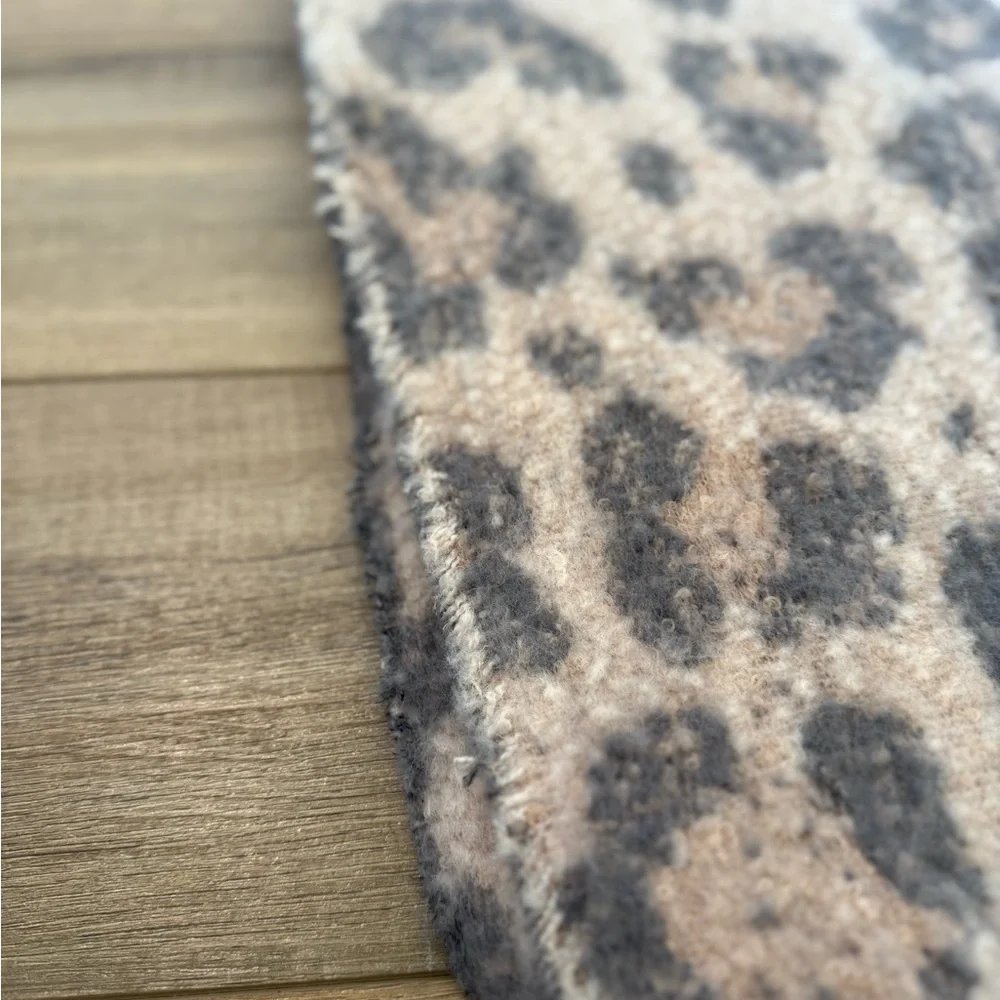 a new day Leopard Print Scarf - Brown and Gray - Picture 6 of 6
